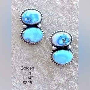 Golden hills turquoise earrings